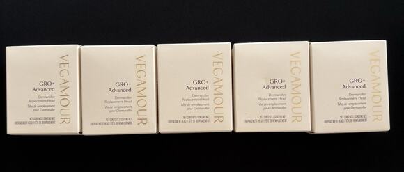 Vegamour Other - VEGAMOUR GRO+ Dermaroller + 5 Sealed Replacement Heads & Scalp Massager